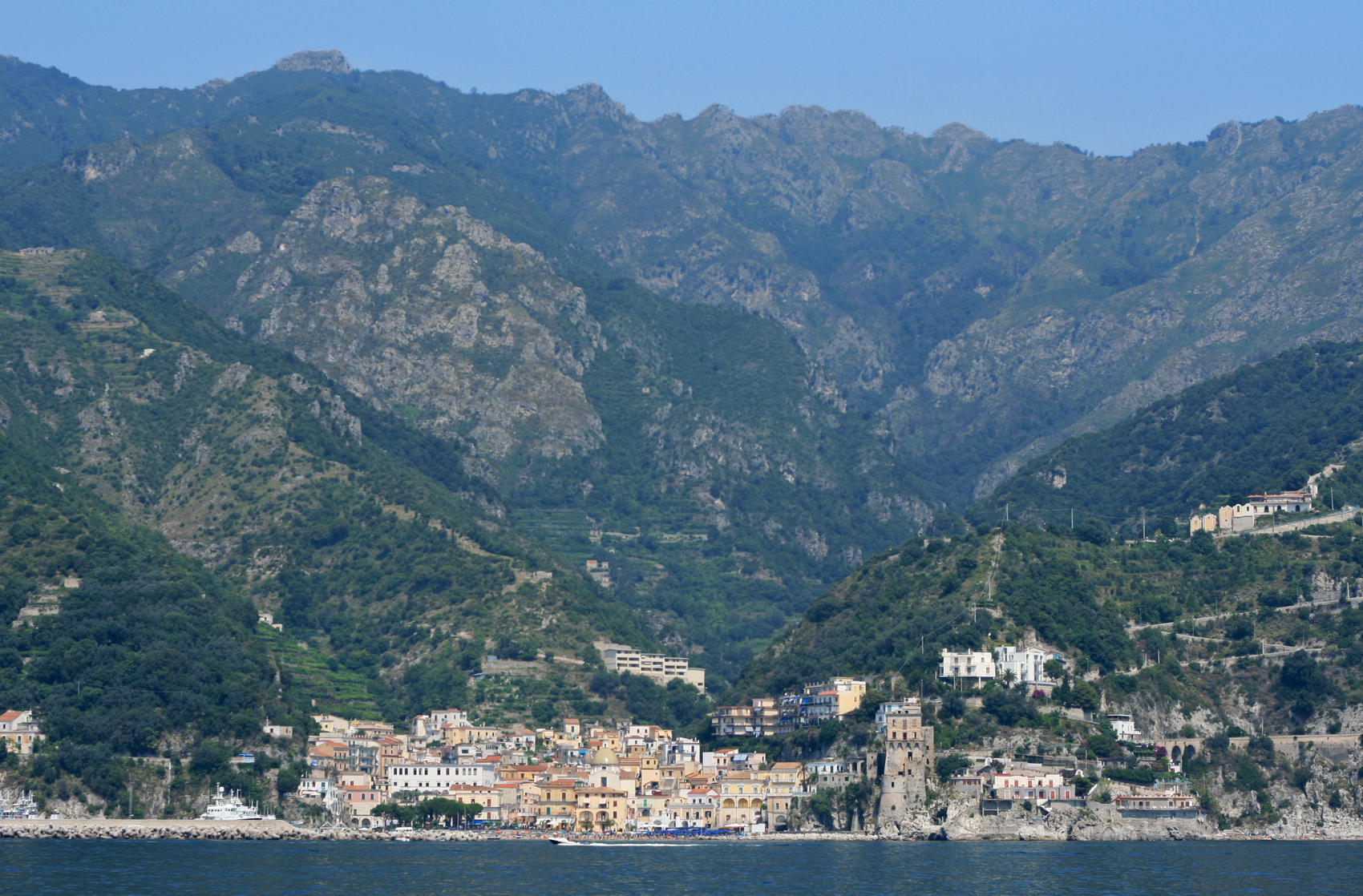The fishing town of Cetara on the Amalfi Coast