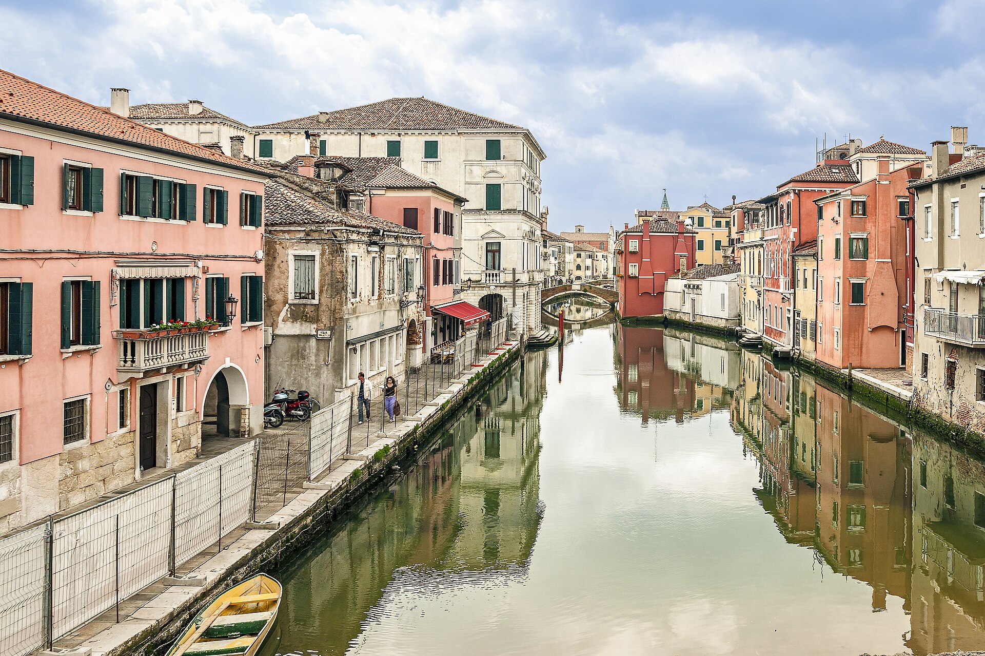 Canal Vena in Chioggia, a working canal in the fishing port south of Venice